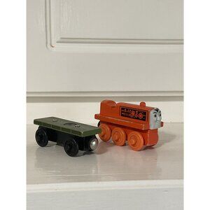 Thomas & Friends Terence Wooden Railway Train and Flatbed
